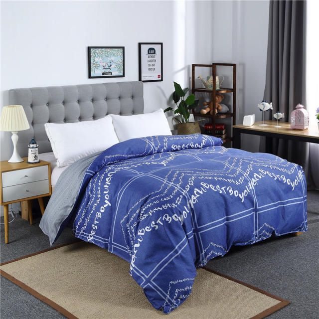 Striped duvet cover